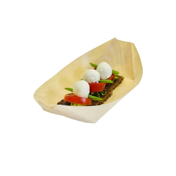 FINGERFOOD miseczka - mini łódka drewniana 8,5 x 16,5 cm - 50 szt./opak. 2