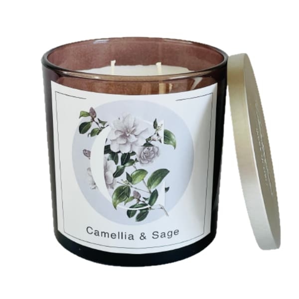 Świeca zapachowa 350g CAMELIA & SAGE - KAMELIA I SZAŁWIA 4