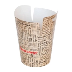 Pojemnik kebab pasta box kraft 1000 ml Smacznego - 50 szt./opak.
