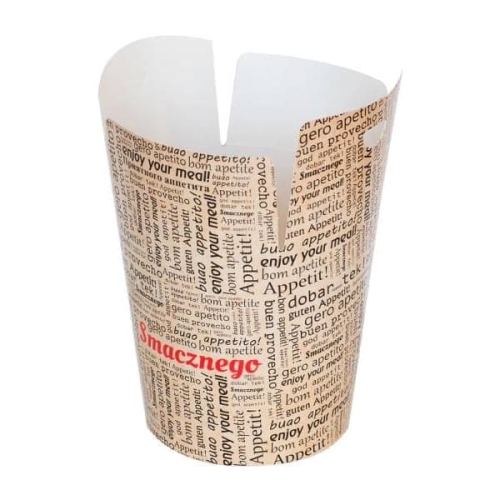 Pojemnik kebab pasta box kraft 1000 ml Smacznego - 50 szt./opak.