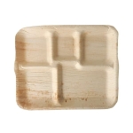 Taca 5 komorowa liści palmowych 27 x 21.5 x 2 cm - 6 sztuk