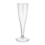 Kieliszek plastikowy do szampana 100 ml krystaliczny - 10 szt./opak.