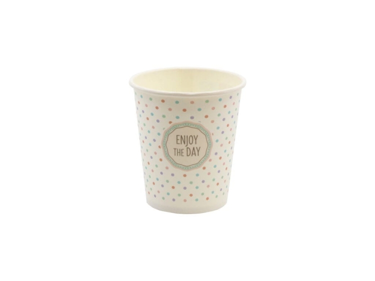 Kubki papierowe 250 ml mix pastele - 100 szt./opak. 4