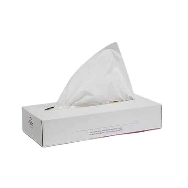 Chusteczki kosmetyczne 20 x 21 cm, 2 warstwowe, intensywny biały - 100 szt./opak.