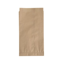 Torebka papierowa fałdowa Hot Dog brązowa 10 x 3,5 x 19 cm - 1000 szt./opak.