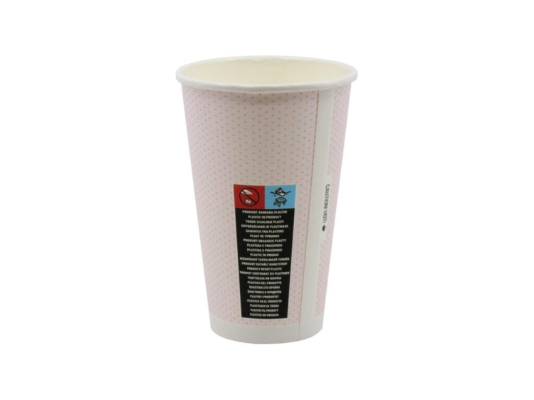 Kubki papierowe na kawę 400 ml mix pastele 90 mm - 50 szt./opak. 2