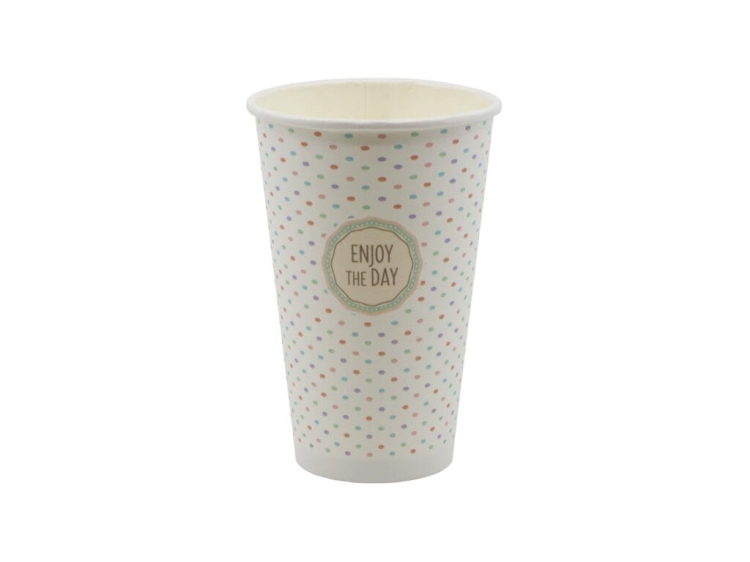 Kubki papierowe na kawę 400 ml mix pastele 90 mm - 50 szt./opak. 3
