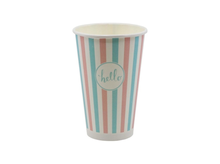 Kubki papierowe na kawę 400 ml mix pastele 90 mm - 50 szt./opak. 5