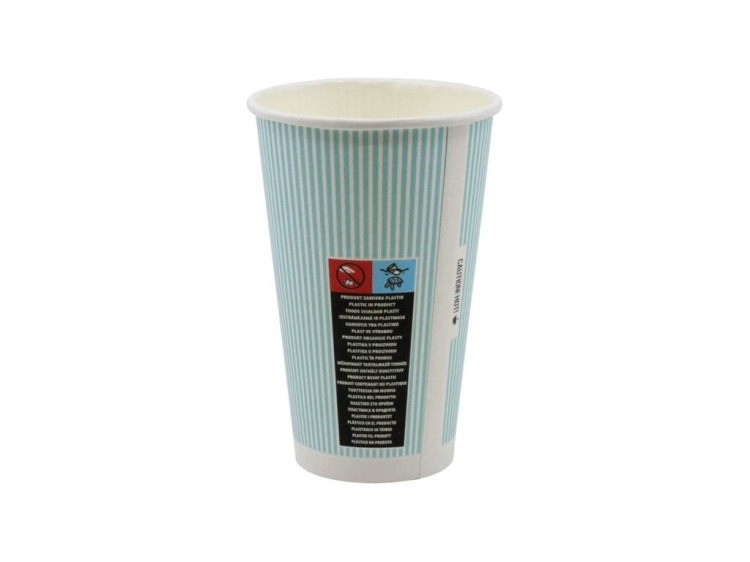 Kubki papierowe na kawę 400 ml mix pastele 90 mm - 50 szt./opak. 8
