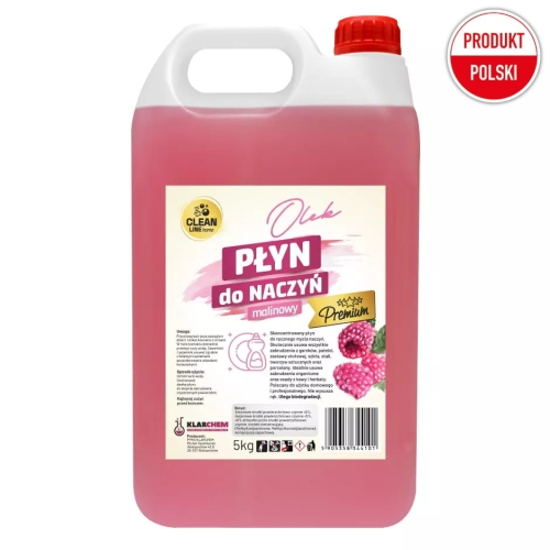Płyn do mycia naczyń OLEK malina Premium 5 kg