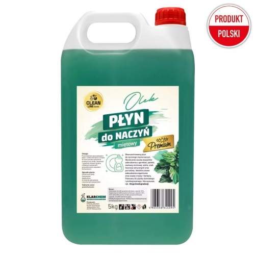 Płyn d mycia naczyń OLEK miętowy Premium 5 kg