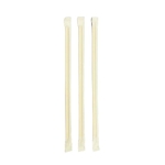 Słomki papierowe pakowane 197 x 6 mm kraft - 250 szt./opak
