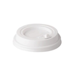 Pokrywki plastikowe LOCK z dziubkiem 90 mm biały - 100 szt./opak.