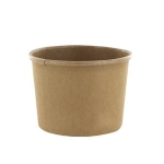 Kubki papierowe na zupę 475 ml kraft - 50 szt./opak.