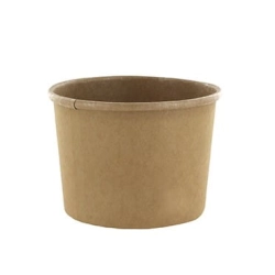Kubki papierowe na zupę 475 ml kraft - 50 szt./opak.