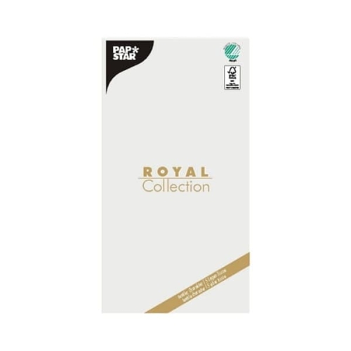 Obrus z bibuły biały Royal Collection  120 cm x 180 cm - 1 szt