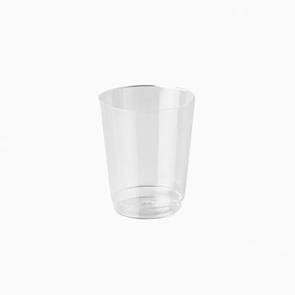 Kieliszek plastikowy na wódkę shot 40 ml krystaliczny - 50 szt./opak.
