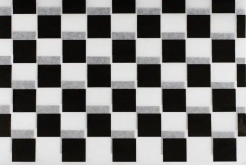 Papier pakowy powlekany PE czarna kratka 30 x 40 cm - 1000 ark./opak.