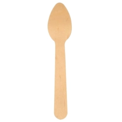 Łyżeczka mała 11 cm - drewniana - 100 szt./opak. 