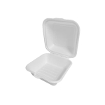 Pojemnik na burgera z pulpy trzciny cukrowej 15,2 x 15,2 x 8 cm - 50 szt./opak.