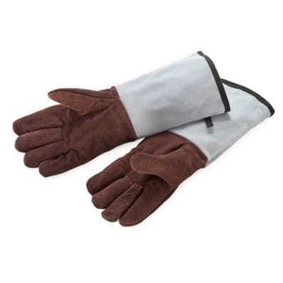 Rękawice piekarnicze skórzane 5-palcowe 45 x 14 cm długi mankiet - 2 szt./opak