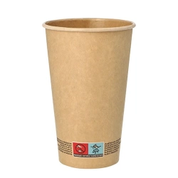 Kubki papierowe na kawę 400 ml kraft 90 mm - 50 szt./opak.