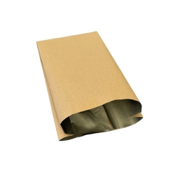 Torebka fałdowa aluminiowa 18 x 6,5 x 33 cm, brązowy - 1000 szt./opak