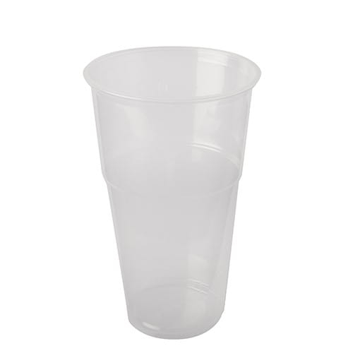 Kubek plastikowy PP do piwa 500 ml z cechą 0,5 l  - 50 szt./opak.