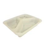 Tacki PP do zgrzewu 3 komorowy mleczny - 227 x 178 x 50 mm - 50 szt./opak.