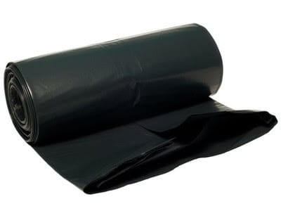 Worki na śmieci 300 L czarne LDPE - 10 szt./rolka