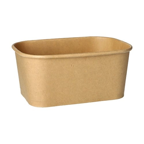 Pojemnik papierowy 1000 ml 12,3 x 17,3 x 7,5 cm kraft - 25 szt./opak.
