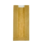 Torebka papierowa fałdowa z okienkiem 11 x 6 x 24 cm - 1000 szt./opak.