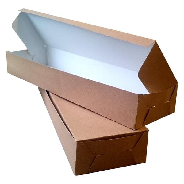 Pudełko papierowe na 1 zapiekankę 35 x 9.5 x 4 cm - 100 szt./opak.