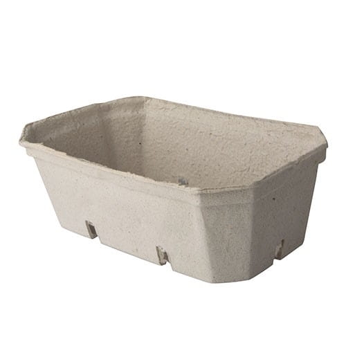 Pojemnik na owoce 500 g, 11 x 19 x 7 cm szary - 360 szt./opak