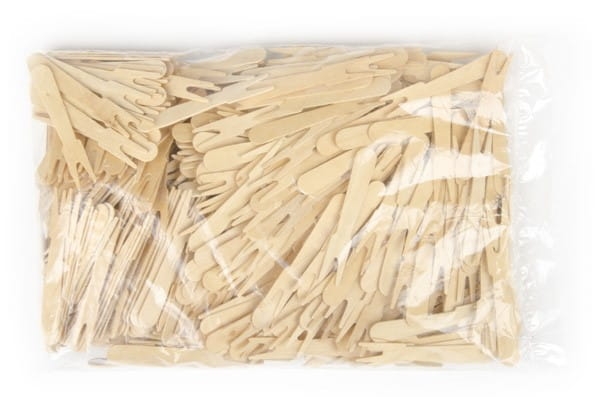 Widelczyk drewniany do frytek 7,9 cm - 500 szt./opak.
 3