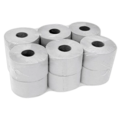 Papier toaletowy do podajnika 180 mm, szer. 90 mm, długość 170 mb, makulaturowy - 12 rolek/opak.