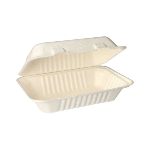 Pojemnik z trzciny cukrowej LunchBox 23 x 15,5 x 6,5 cm - 50 szt./opak.
