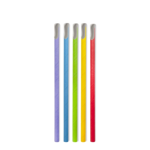 Słomki do mrożonych napojów multicolor 8 mm, 20 cm - 125 szt./opak.