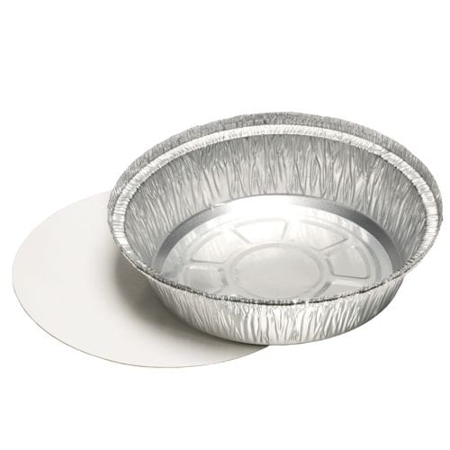 Foremka aluminiowa z pokrywą tekturową, okrągła 770 ml, średnica 182 mm - 25 szt./opak.