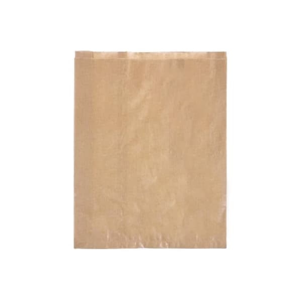 Torebka papierowa fałdowa brązowa 28 x 6 x 37 cm  - 1000 szt./karton