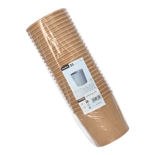 Kubki papierowe na zupę 760 ml kraft, średnica 115 mm - 25 szt./opak 2