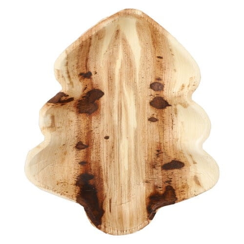 Talerz z liści palmowych CHOINKA - 6 szt./opak.