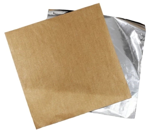 Papier pakowy powlekany aluminium 30 x 30 cm - 1000 szt./opak