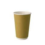 Kubki papierowe na kawę 2-warstwowy 400 ml kraft 90 mm - 20 szt./opak.