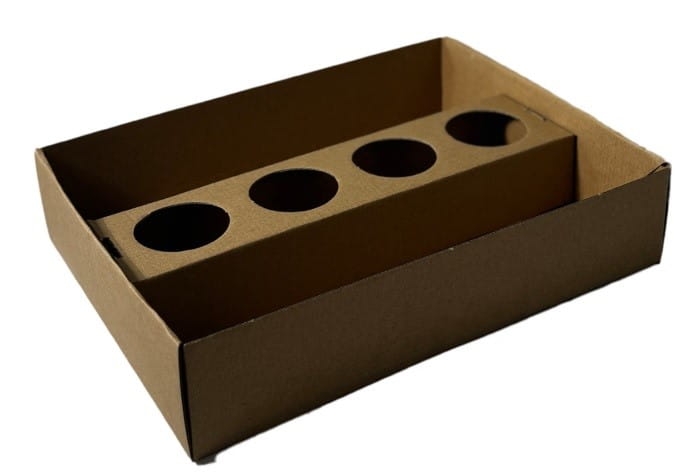 Wkładka na 4 sosy do pudełka o długości 35 cm - 50 szt./opak 5