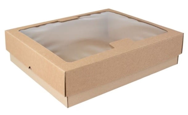 Pudełko cateringowe z okienkiem Party Box 35,5 x 30 x 9 cm - 10 szt./opak 2