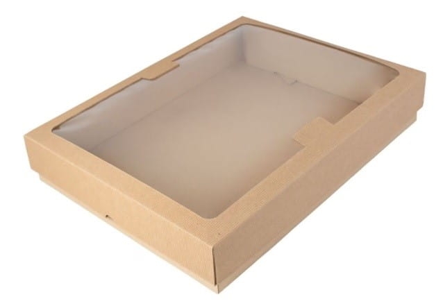 Pudełko cateringowe z okienkiem Party Box 31,5 x 24 x 7 cm - 10 szt./opak 2