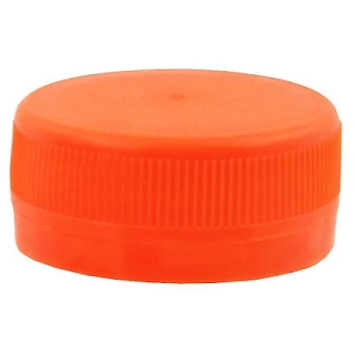 Zakrętka przytwierdzana do butelki PET gwint 38 mm 2start dwuzwojowa POMARAŃCZOWA - 100 szt./opak.