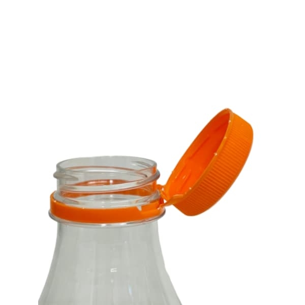 Zakrętka przytwierdzana do butelki PET gwint 38 mm 2start dwuzwojowa POMARAŃCZOWA - 100 szt./opak. 2