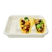 Tacka na TACOS z trzciny cukrowej z 3 przegrodami 17 x 18 x 3 cm  - 50 szt./opak 2